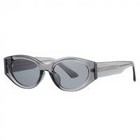 Vente en gros de lunettes de soleil unisexes carrées de haute qualité TR90 avec protection UV400, logo féminin, monture intégrale, style œil de chat, personnalisables