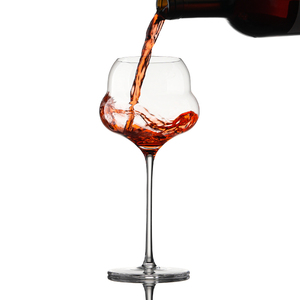 カスタムロゴ入り 大容量500ml・350ml バーガンディワイングラス ゴブレット 新デザイン クリスタルクリア 赤ワイングラス パーティー・結婚式用 - Product Image 3