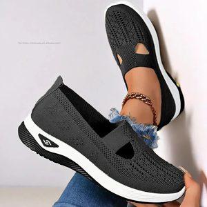 Fashion Summer Breathable Ladies Designer Sandals Non-slip <b>Soft</b>-soled Ladies Casual <b>Shoes</b> Knitted Ladies Luxury <b>Shoes</b> for Women - Product Image 2