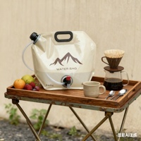 Sac à eau pliable réutilisable de grande capacité, de qualité alimentaire, avec valve, pour le lait et le camping en plein air - Taille et couleur personnalisables