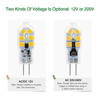 Ampoule LED G4 G9 3W 5W Mini LED AC 220V DC 12V SMD2835 Projecteur Lustre Éclairage de Haute Qualité Remplace les Lampes Halogènes