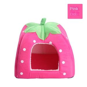 חורף תות כלבים כלבים כלבים חתול בית מתקפל בית חרושת - Product Image 3