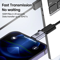 Adaptateur Micro USB vers Type C en promotion, Mini USB vers USB C, connecteur de charge rapide 480 Mbps, adaptateur USBC vers IOS pour iPhone