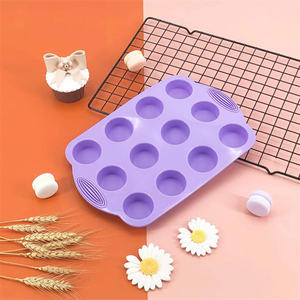Set da forno in Silicone da 6 pezzi strumenti per torte foglio per biscotti stampi per torte in Silicone Set di teglie per Muffin pagnotta pane <span class=keywords><strong>Pizza</strong></span> - Product Image 2