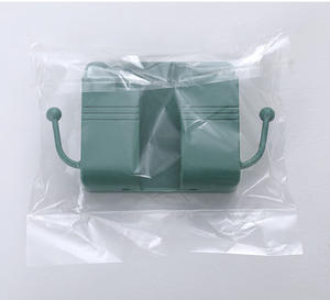 格安電話アクセサリーウォールマウント接着剤携帯電話ウォールチャージャーホルダーとリモコンスタンド多目的収納ボックス - Product Image 6