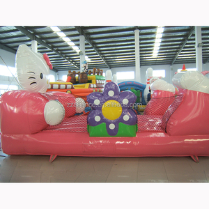 <strong>Inflatable</strong> Trampoline <strong>Bouncer</strong> <strong>Hello</strong> Cat <strong>Kitty</strong> <strong>Inflatable</strong> Pink Bouncy House Toddler Bounce House Castle for Party - Product Image 5