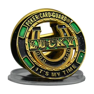 Jeton de Poker Texas Hold'em de Las Vegas Lucky Grass Casino Challenge Pièce d'or Portez chance Cadeaux souvenirs