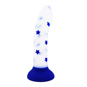 BANSEY Dildo de Silicona Líquida Translúcida Azul Realista, Tapón Anal Flexible Impermeable, Juguete Sexual para Parejas, Directo de Fábrica - Product Image 4