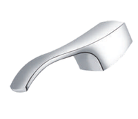 Robinet de cuisine moderne en chrome poli durable avec poignée unique en alliage de zinc