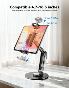 Support de bureau <span class=keywords><strong>l</strong></span>éger en aluminium pour <span class=keywords><strong>iPad</strong></span> <span class=keywords><strong>Pro</strong></span> 13 pouces, robuste, 1,9 lb, pour commande en gros - Product Image 2