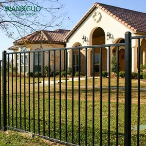 Tùy chỉnh phong cách hiện đại bất động sản bảo vệ khu dân cư bao vây khu vườn bột tráng hàng rào tấm An ninh hàng rào hình ống - Product Image 5