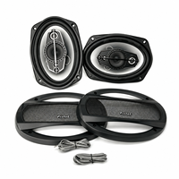 Desain Ringkas 6x9 Inci Speaker Mobil Koaksial 5 Arah 600W Maks 100W RMS 4 Ohm Woofer Tweeter Jangkauan Penuh untuk Peningkatan Audio Kendaraan