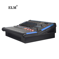 Console audio de scène pour DJ et karaoké professionnel, mixeur amplifié 8 canaux 350W avec entrée USB Bluetooth et 99 effets DSP