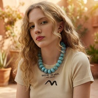 Collier ras du cou audacieux en acrylique minimaliste perlé pour femme, chaîne de clavicule, design de niche pour soirée, vente en gros Woying