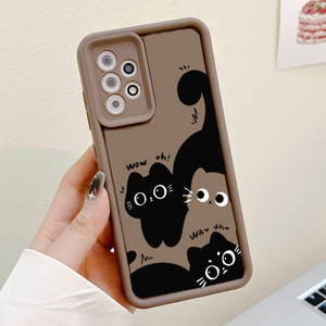 Funda Protectora Trasera para Teléfono Móvil <span class=keywords><strong>de</strong></span> TPU con Diseño <span class=keywords><strong>de</strong></span> Gato Negro para Samsung <span class=keywords><strong>Galaxy</strong></span> S26 Ultra A35 A56 - Product Image 1