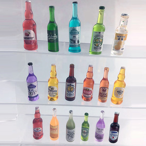 Adornos de Resina en Miniatura 3D, Accesorios DIY para Decoración de Escenas en Miniatura, Imitación de Botellas de Vino y Cerveza, Decoraciones para <span class=keywords><strong>Casa</strong></span> de Muñecas - Product Image 1