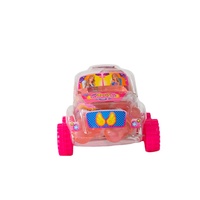 Bonbons Gélifiés Populaires OEM au Design Original, Pudding Gélifié Sucré en Pot 15g, Pudding Gélifié Fruité en Voiture Rose Princesse
