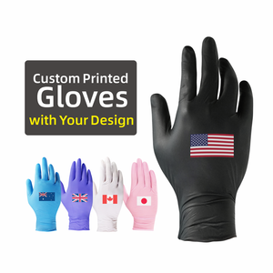 100 Cajas al por Mayor, Guantes <span class=keywords><strong>de</strong></span> Nitrilo Negros Desechables para <span class=keywords><strong>Examen</strong></span> Médico, Recubiertos, Sin Polvo, Precios Económicos - Product Image 4