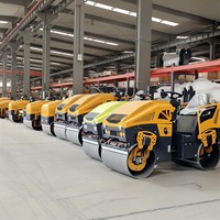 Fabricant chinois de rouleaux routiers compacteurs à double tambour Mini petit rouleau compresseur vibrant de 3 tonnes à vendre