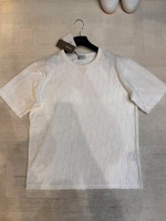 T-shirt haut de gamme en piqué 100% coton kaki clair, broderie 3D, respirant et à séchage rapide