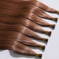 Extensions de cheveux humains de qualité salon premium, type I Tip, double épaisseur, cuticules alignées, extensions de cheveux type K Tip pour cheveux courts et fins