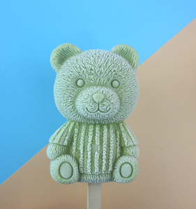 Khuôn Làm Bánh Sô Cô La Hình Gấu Tùy Chỉnh Chuyên Nghiệp Khuôn Kem <span class=keywords><strong>Popsicle</strong></span> Khuôn Silicon - Product Image 4