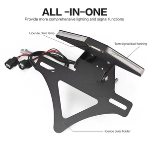 Soporte para Placa de Matrícula Trasera con Luces Intermitentes para Motocicleta KAWASAKI NINJA ZX-10R ZX10R <span class=keywords><strong>ZX10RR</strong></span> ZX-10RR 2023 2024 2025 - Product Image 6