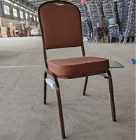 Chaises d'hôtel de banquet en forme de cercle en acier chaise de mariage et d'événement empilable avec le dessus en métal de fer pour les mariages et les hôtels