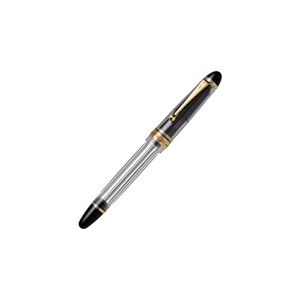 Japan 823 FKK-3MRP Vacuum Fountain <b>Pen</b> 14K <b>Gold</b> No.15 Nib Transparent Black Brown Clear Resin Barrel Four Tip Sizes Gift Case - Product Image 3