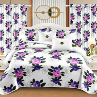 Ensemble de literie en microfibre brossée de style africain personnalisé, trois pièces, drap de lit, housse de couette