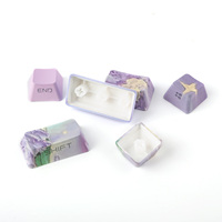 KiiBOOM Violet Keycap Set Custom Keycap Layout 133 Keys OEM Profile PBT Full Set Oem Keycap Printing Machine