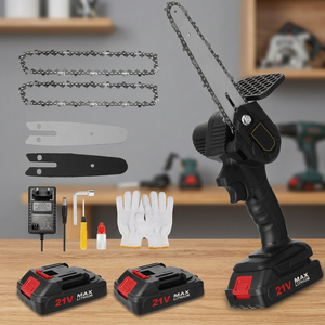 Mini Chainsaw 6 In Brushless Motor 21V Max Lithium Battery Powered Garden Woodworking Tool - Product Image 3