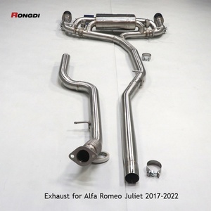 Sistema de Escape Tuned para Alfa Romeo Giulia 2.0T, Tubo de Escape Cat Back con Válvula Electrónica - Product Image 2