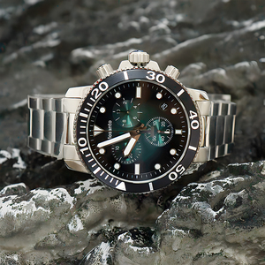 Oem/ODM người đàn ông sang trọng thể thao thạch anh xem mới xoay bezel GMT Sapphire Kính ngày hiển thị thép không gỉ đồng hồ đeo tay - Product Image 3