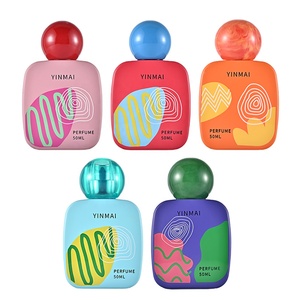 特注ラベルロゴカスタムカラフル50ml香水スプレー高級空ガラスオレンジパルファムボトル50mlボールふた付き - Product Image 6