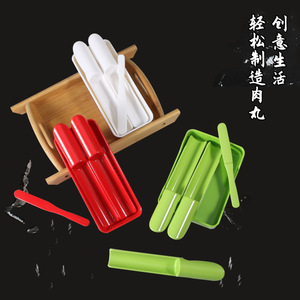 เครื่องทำกุ้งเผือก แม่พิมพ์พลาสติก หลายสี เส้นผ่านศูนย์กลาง 10-10.9 ซม. อุปกรณ์ครัวสำหรับทำลูกชิ้นและลูกชิ้นปลา - Product Image 2