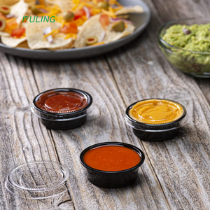 Gobelets jetables en plastique transparent pour condiments, mini portions, avec couvercles, 0,75 oz, 1 oz, 1,5 oz, 2 oz, 3,25 oz, 4 oz, 5,5 oz - Product Image 5