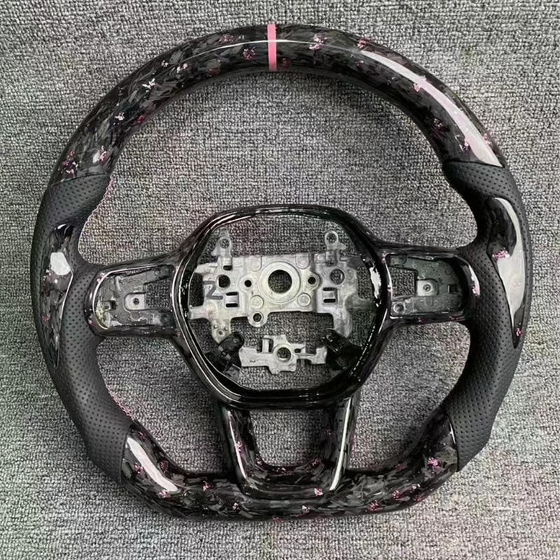 Forged Carbon Fiber+Perforated Leather+core