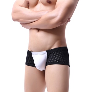 Calzoncillos bóxer de malla para <span class=keywords><strong>hombre</strong></span> al por mayor de fábrica, estilo japonés, finos, sexys, transpirables, de nailon, de talle bajo, comercio exterior <span class=keywords><strong>AliExpress</strong></span> - Product Image 5