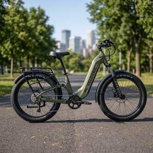 Vélo de montagne électrique tout-terrain à suspension intégrale en fibre de carbone avec cadre basse montée et freins à disque hydrauliques pour le trajet quotidien - Product Image 2