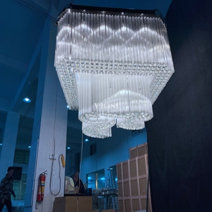 Đèn Chùm Kỹ Thuật Khách Sạn Tùy Chỉnh Đèn Chùm Sảnh Khách Sạn Lớn Sang Trọng Đèn Chùm Pha Lê Dự Án Lớn - Product Image 4