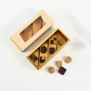 <span class=keywords><strong>Mini</strong></span> Snickers <span class=keywords><strong>Chocolate</strong></span> Eco Packaging Box Bandejas de ventana Insertar Papel recubierto de lámina transparente con barra de comida dorada vacía personalizada de PVC - Product Image 1