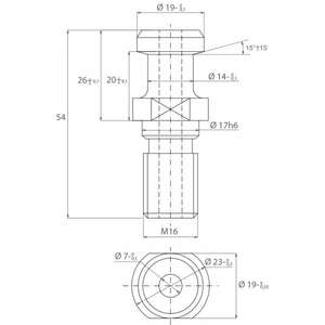 FERVI - TIPA40 Tip DIN 69871/A - EAN 8012667008178 POWER TOOLS ACCESSOIRES ACCESSOIRES POUR PERCEUSES - Product Image 1