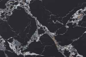 Pierre artificielle polie TMZ 5095 Napoleon Black ODM/OEM, grande dalle pour comptoir de cuisine d'hôtel moderne, dessus de lavabo, ignifuge - Product Image 2