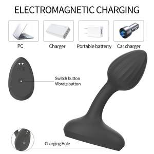 Usine Vente Silicone ABS Prostate Masseur Vibrateur Anal Sex Toys <span class=keywords><strong>Butt</strong></span> <span class=keywords><strong>Plug</strong></span> Pour Homme Anal <span class=keywords><strong>Plug</strong></span> - Product Image 4