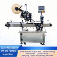 Machine d'étiquetage automatique électrique Zhongjie à écran tactile en acier inoxydable, personnalisée pour les bouteilles en plastique, les produits chimiques quotidiens et les cartons