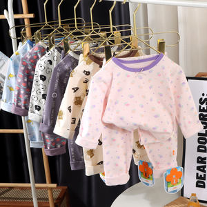 All'ingrosso di set pigiama per bambini, cotone, vestiti per la casa per bambini (sia ragazzi che ragazze), vestiti autunnali e pantaloni autunnali - Product Image 3