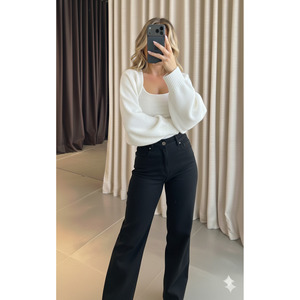 Cardigan <span class=keywords><strong>bolero</strong></span> <span class=keywords><strong>bianco</strong></span> lavorato a maglia con maniche raglan, stile coreano, abbigliamento primaverile autunnale da <span class=keywords><strong>donna</strong></span> - Product Image 3