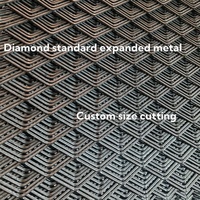 Grille métallique diamantée de conception industrielle, maille expansée, 4' x 8', vente en gros d'usine, fabriquée en Chine