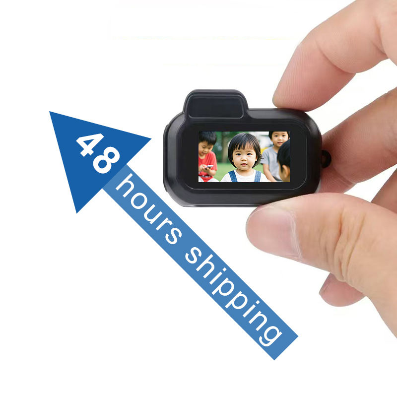 2025 New 64g Mini Camera, Gen.2 Mini Retro Keychain Camera – Pocket-Sized Fun With Vintage Flair, 1080p HD Portable In Screen Filters, 90° Flip Flash (32G, Black